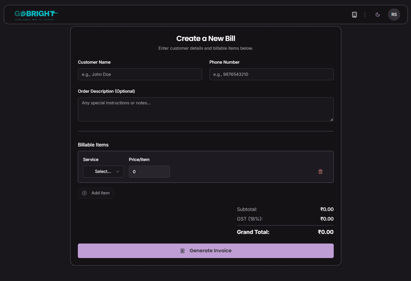 Mobile App Development Services - Billing Software